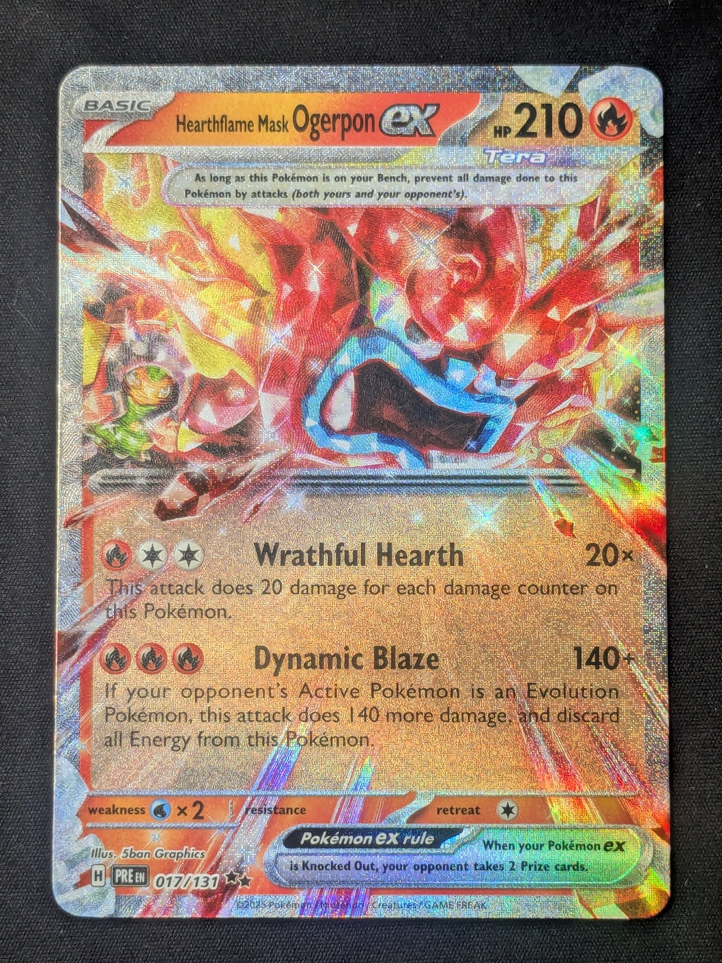 Hearthflame Mask Ogerpon ex - 017/131 - SV: Prismatic Evolutions