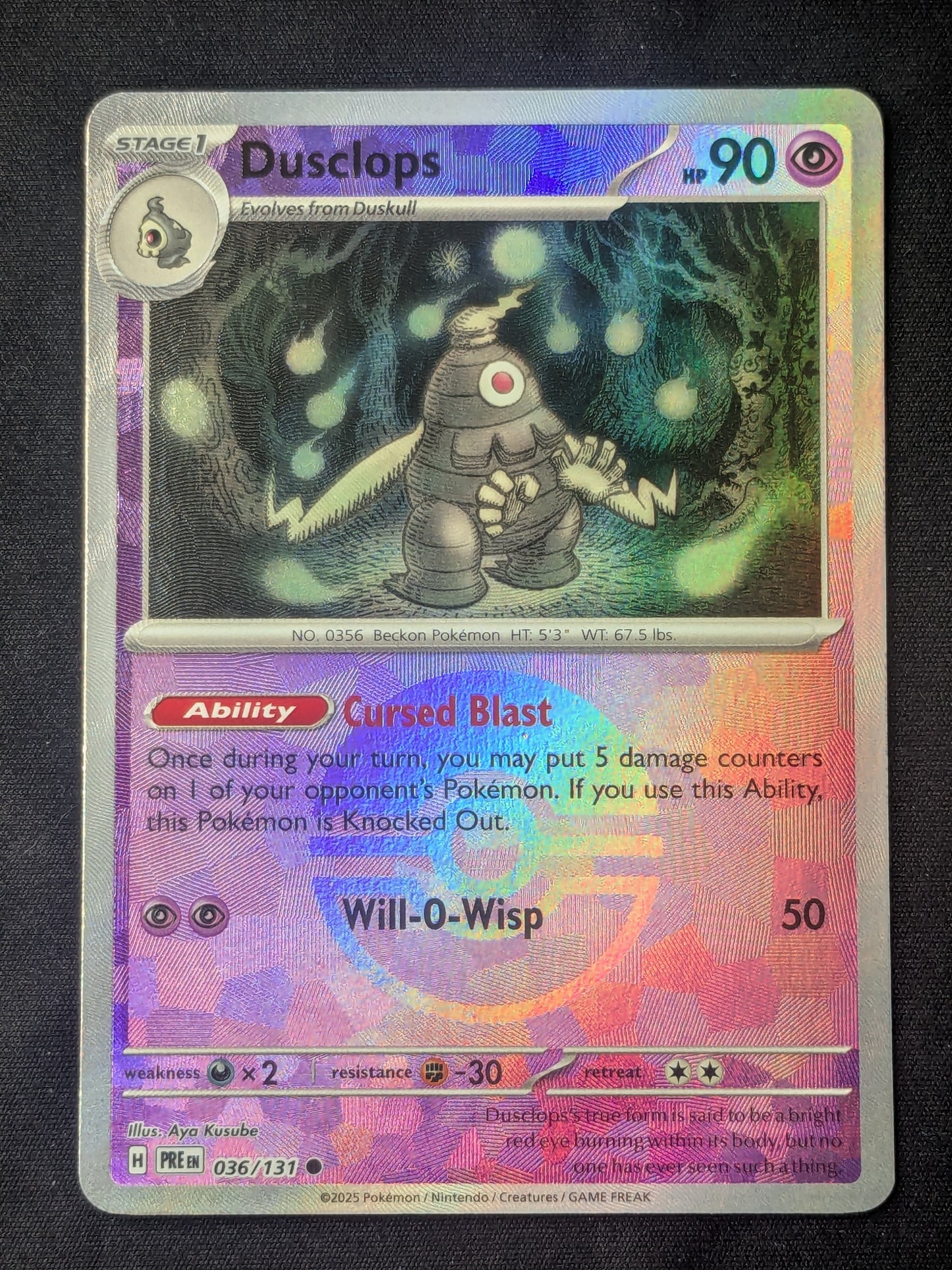 Dusclops (Poke Ball Pattern)- 036/131 - SV: Prismatic Evolutions