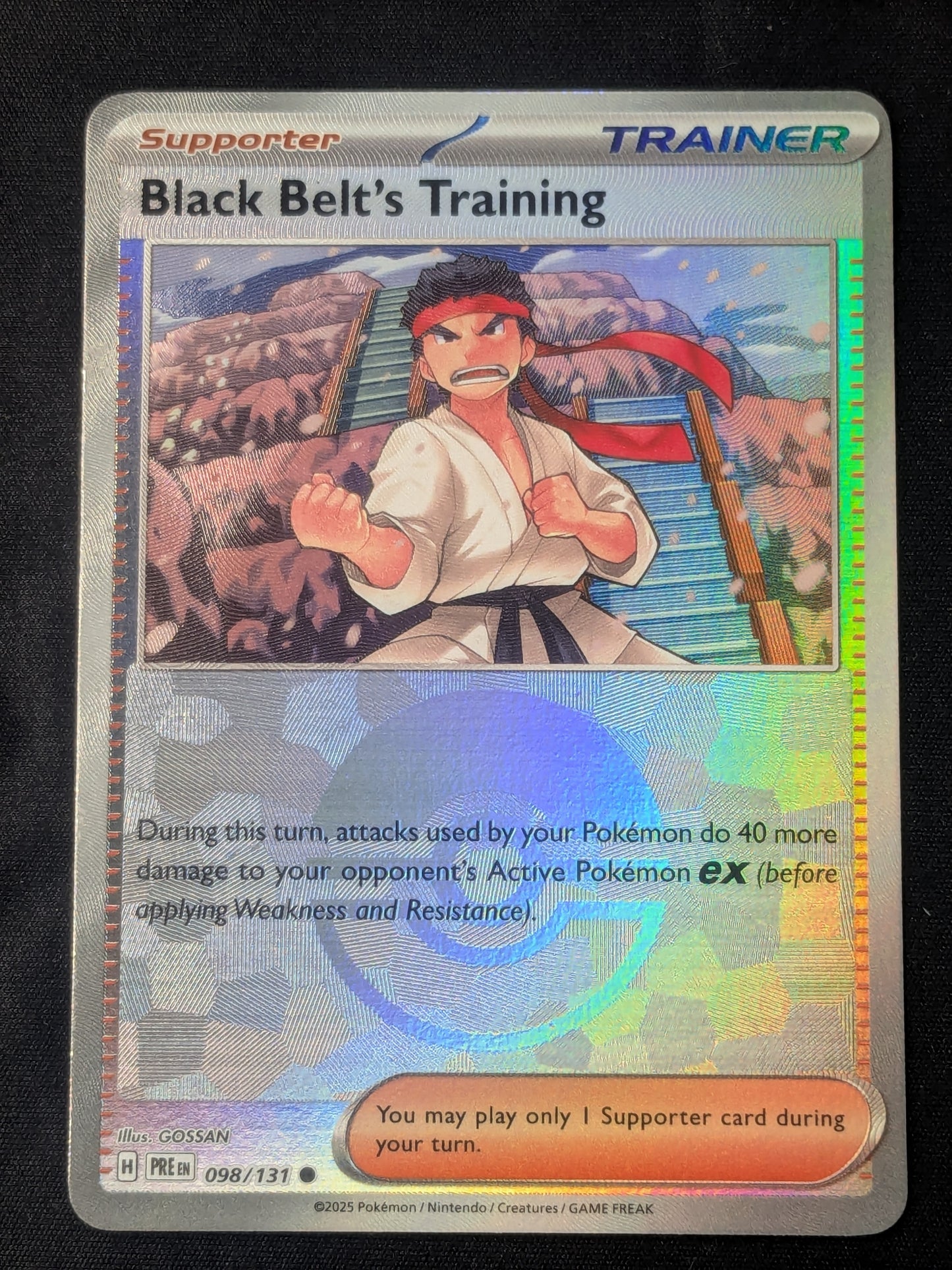 Black Belt's Training - 098/131 (Poke Ball Pattern) - SV: Prismatic Evolutions