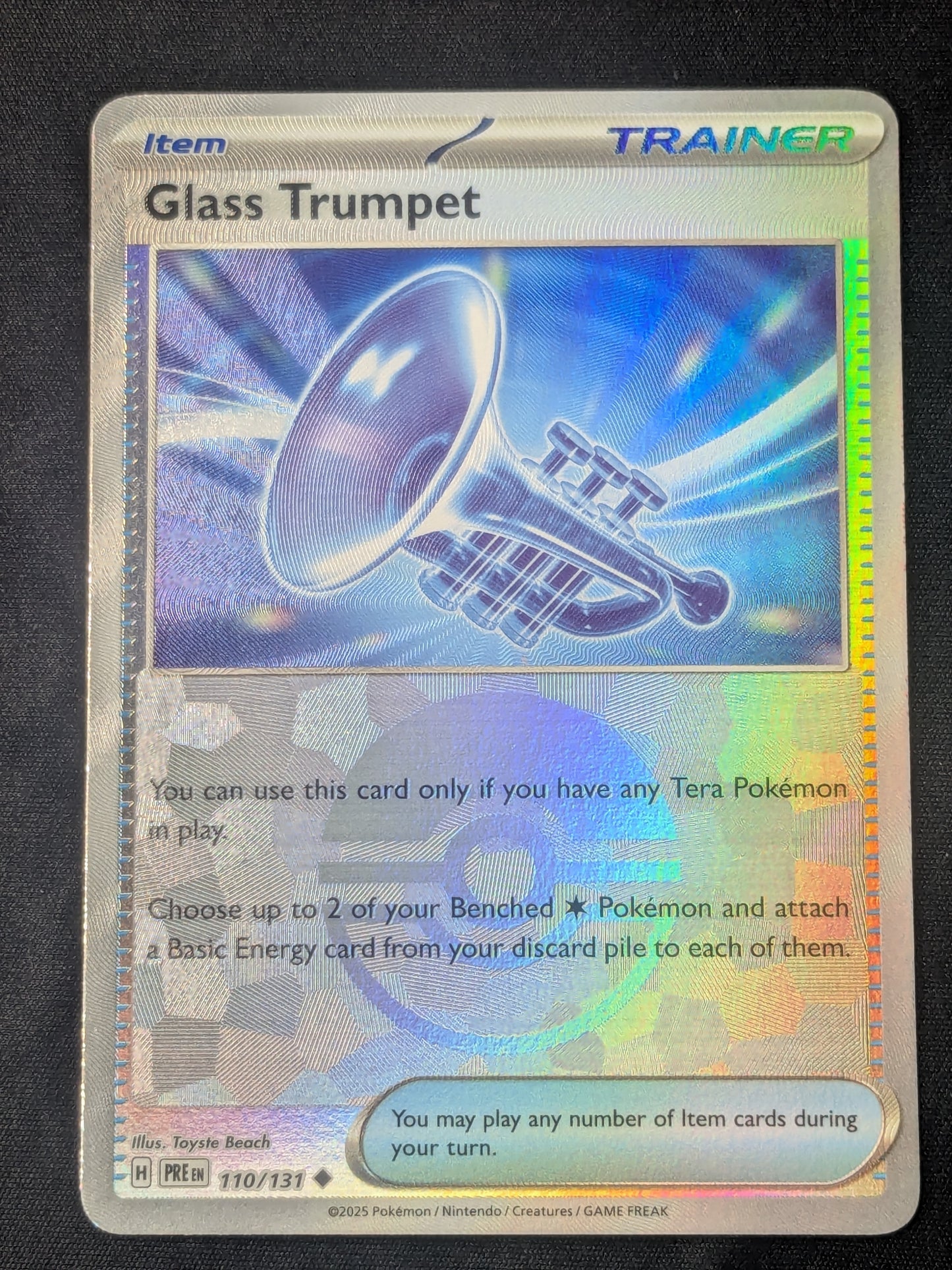 Glass Trumpet (Poke Ball Pattern) - 110/131 - SV: Prismatic Evolutions