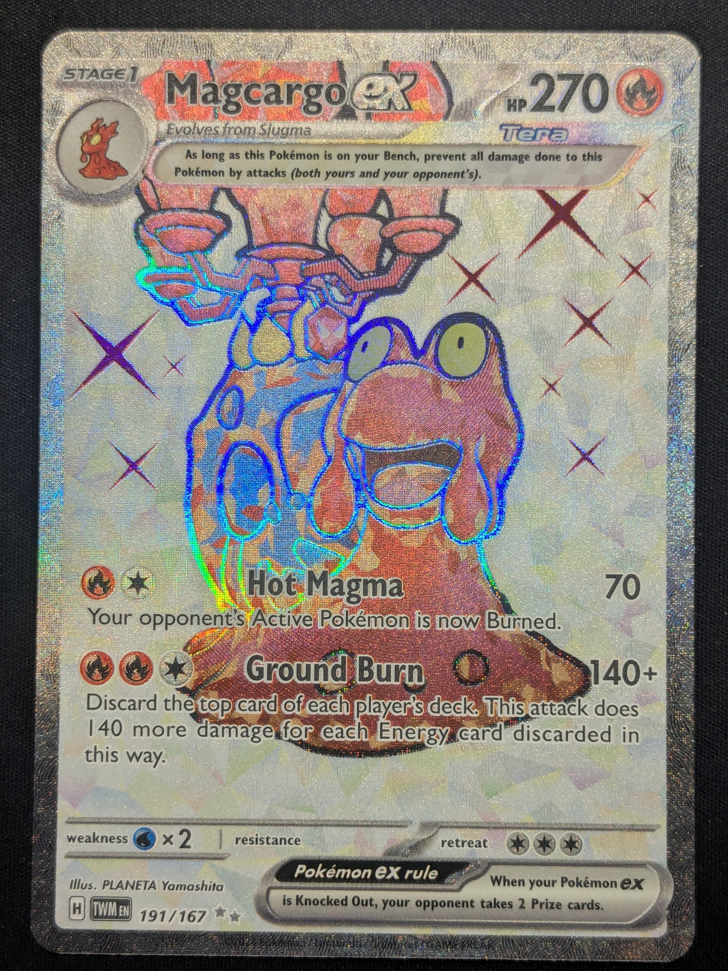 Magcargo ex - 191/167 - SV06: Twilight Masquerade