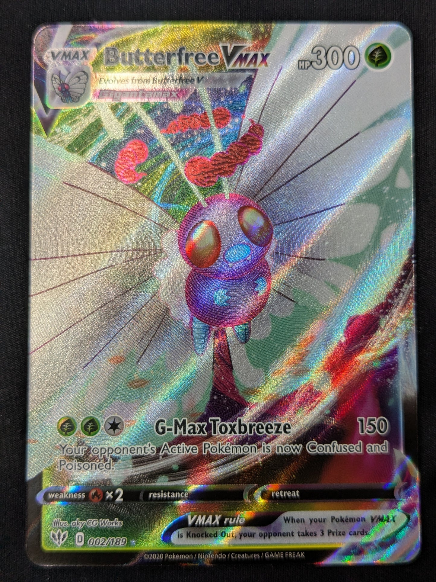 Butterfree VMAX - 002/189 - SWSH03: Darkness Ablaze
