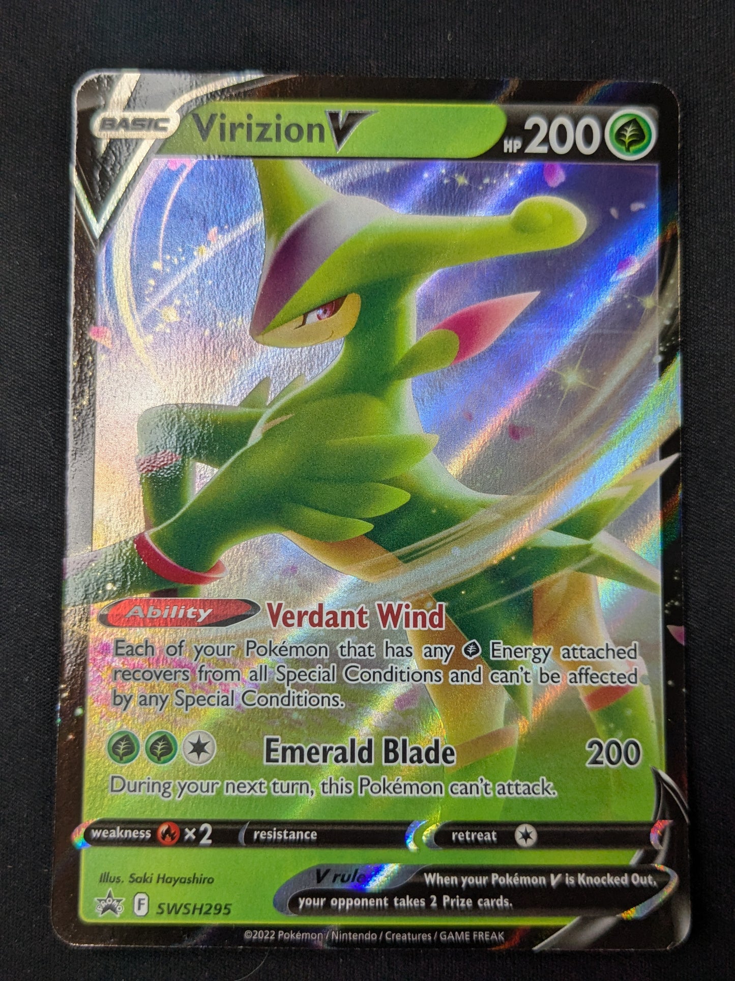 Virizion V - SWSH295 - SWSH: Sword & Shield Promo Cards
