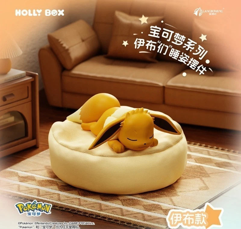 Sleeping Eevee Figurine Blind Box Holy Box