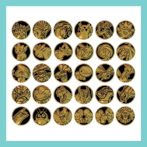Chinese Stellar Crystal Coin Set