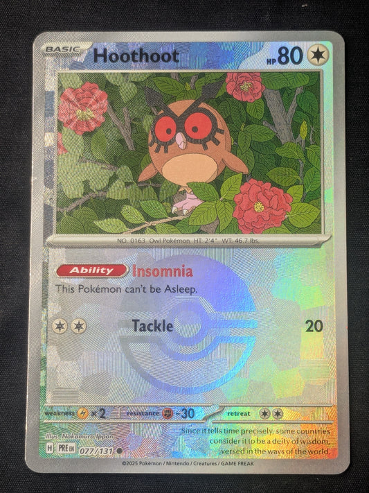 Hoothoot (Poke Ball Pattern) - 077/131 - SV: Prismatic Evolutions