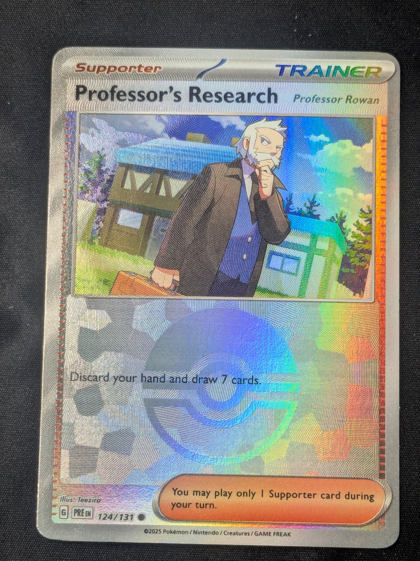 Professor's Research [Professor Rowan] (Poke Ball Pattern) - 124/131 - SV: Prismatic Evolutions