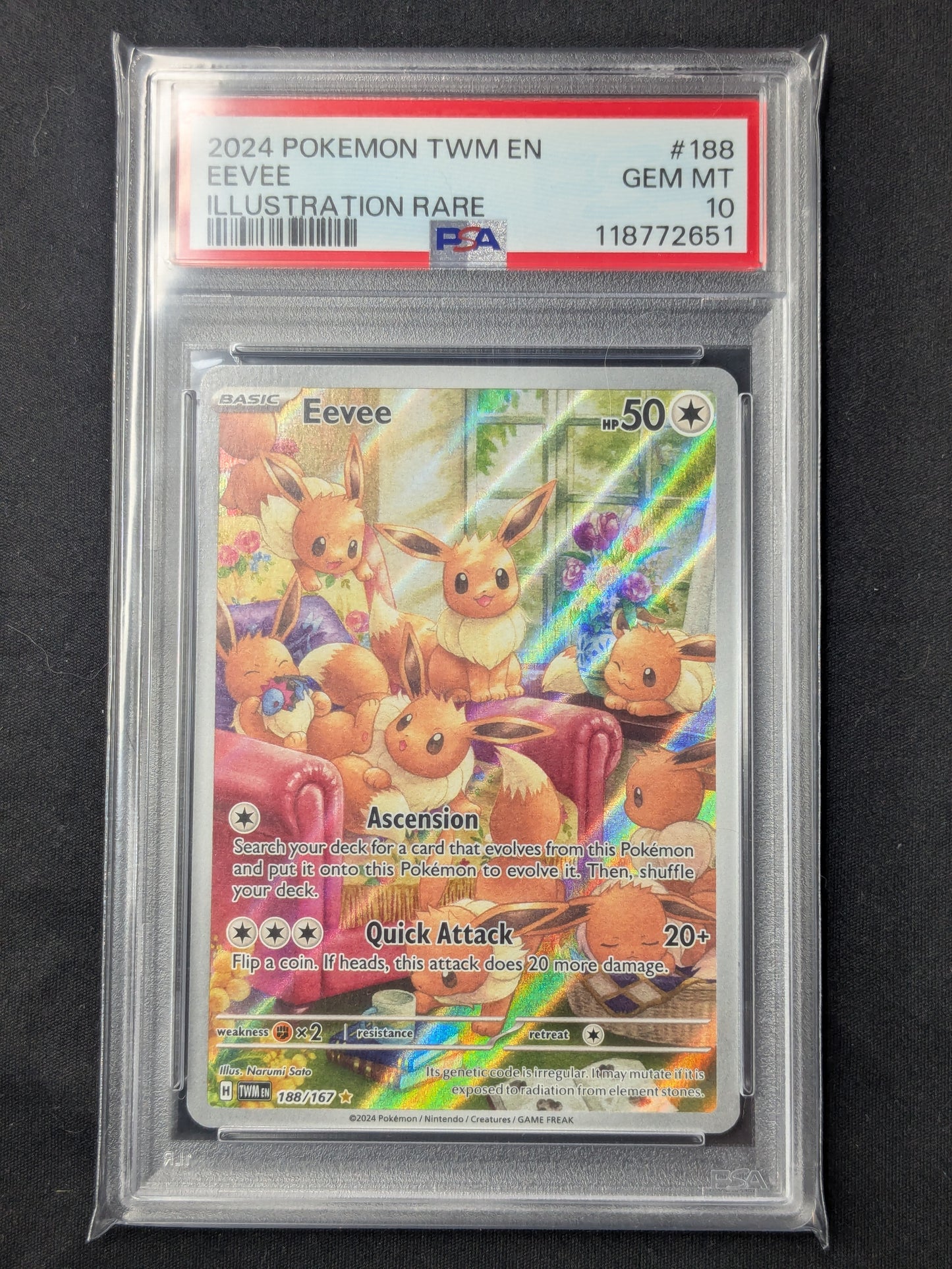Eevee Twilight Masquerade 188/167 PSA 10