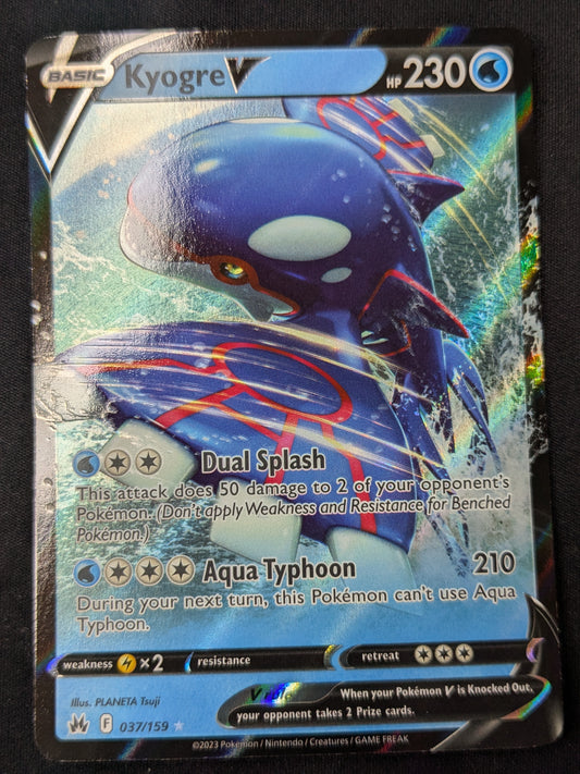 Kyogre V - 037/159 - Crown Zenith
