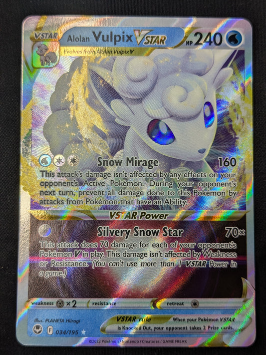 Alolan Vulpix VSTAR - 034/195 - SWSH12: Silver Tempest
