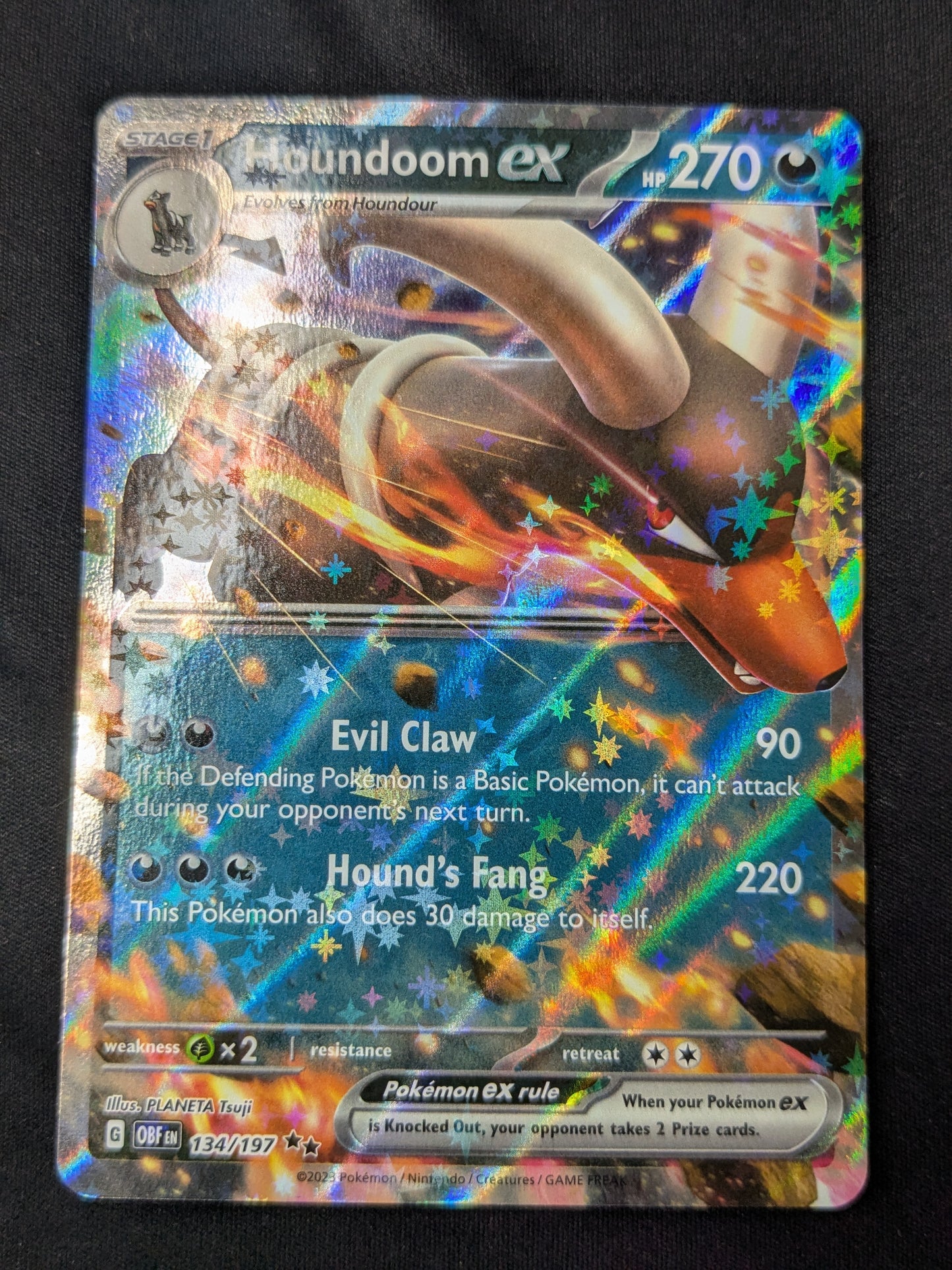 Houndoom ex - 134/197 - SV03: Obsidian Flames