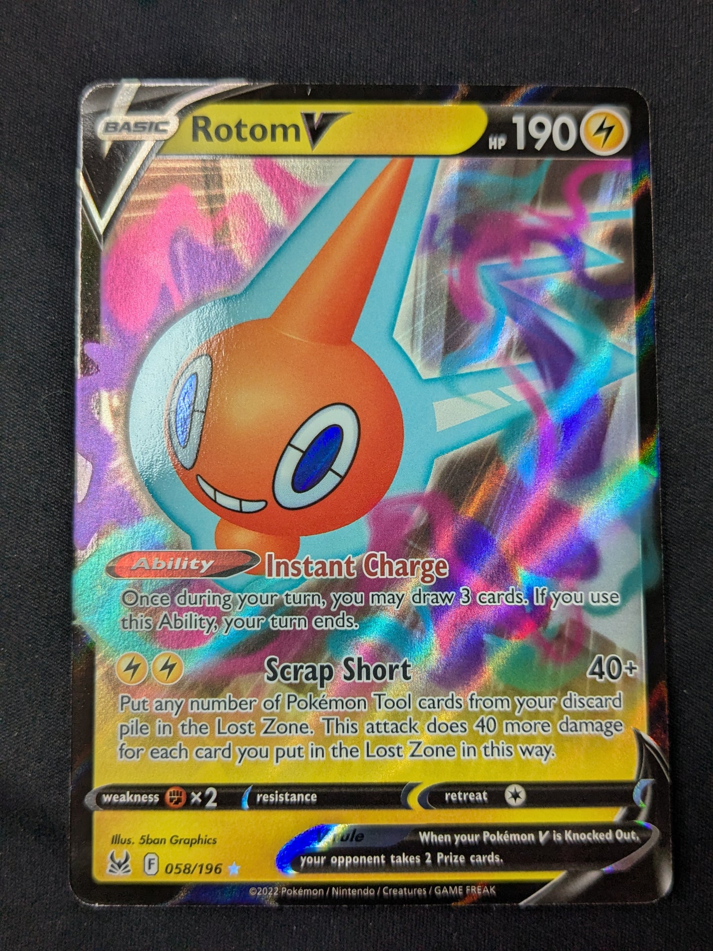 Rotom V - 058/196 - SWSH11: Lost Origin
