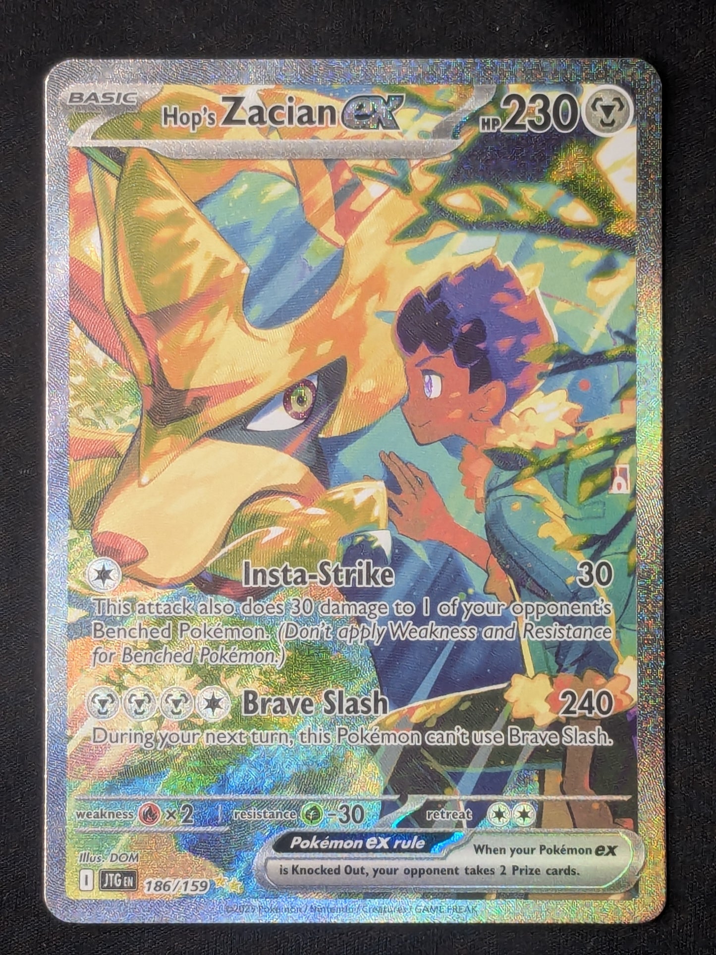 Hop's Zacian ex - 186/159 - SV09: Journey Together
